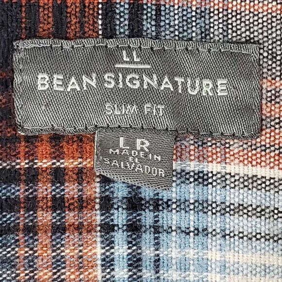 LL Bean Shirt Flannel Snap Womens Size Large Fall Plaid Fleece Slim Shacket - Picture 4 of 10